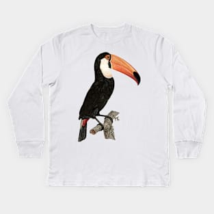 Regal Toucan sitting on Branch Kids Long Sleeve T-Shirt